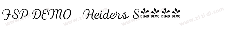 FSP DEMO   Heiders S字体转换